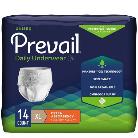 PREVAIL Daily Disposable Underwear X-Large, Extra, PK 14 PV-514